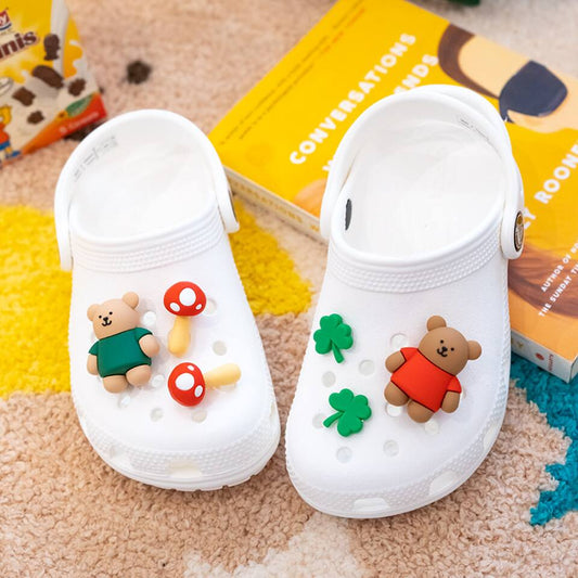 Charms 101 | Jibbitz for Crocs | Shoe Charms [6PCS] Luca Bear Set